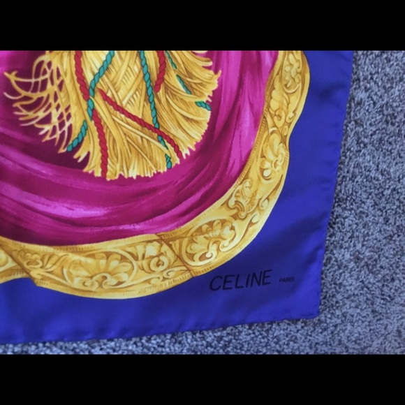 Celine silk square scarf - Picture 2 of 9